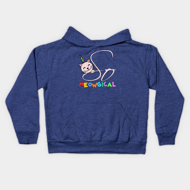 It's so Meowgical Kids Hoodie by Mitalie